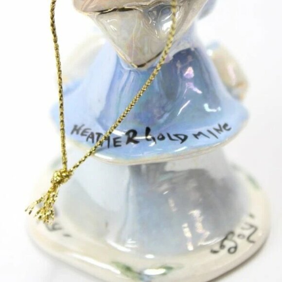 NIB: VINTAGE CLAYWORKS CERAMIC ORNAMENT "Joy / Blue" - SA20296 - Picture 3 of 6